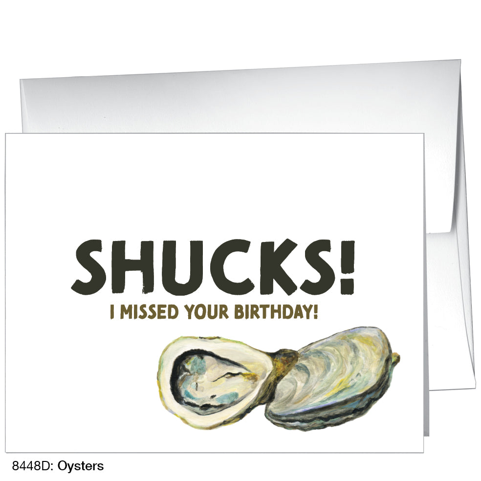 Oysters, Greeting Card (8448D), A2, printedcanvas.com
