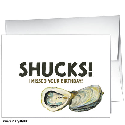 Oysters, Greeting Card (8448D), A2, printedcanvas.com