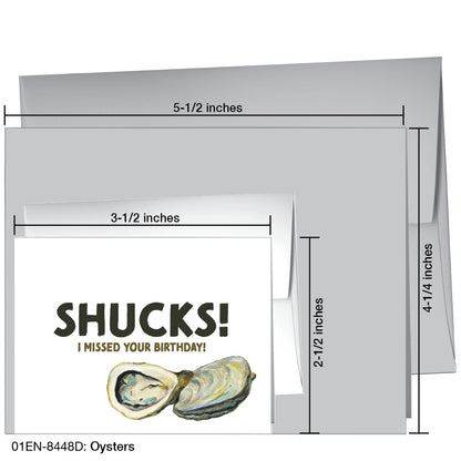 Oysters, Greeting Card (8448D), Enclosure, printedcanvas.com