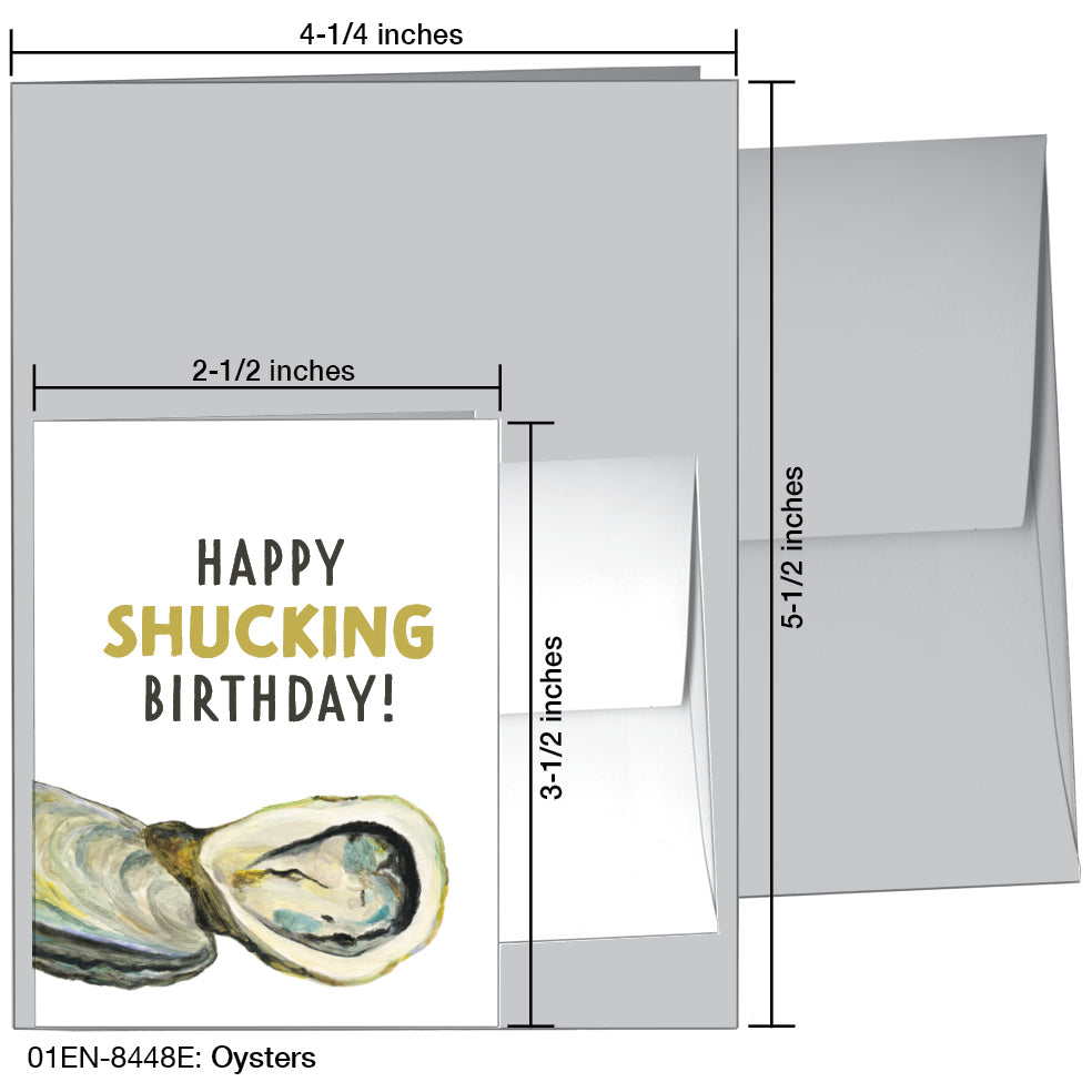 Oysters, Greeting Card (8448E), Enclosure, printedcanvas.com