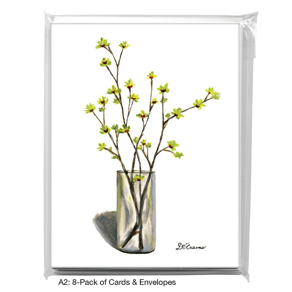 Orchid Branches, Greeting Card (7446), A2 8-Pack, printedcanvas.com