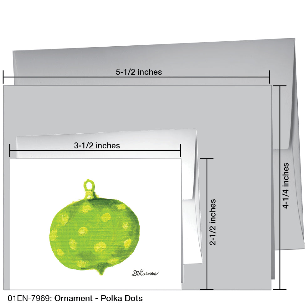 Ornament - Polka Dots, Greeting Card (7969), Enclosure, printedcanvas.com