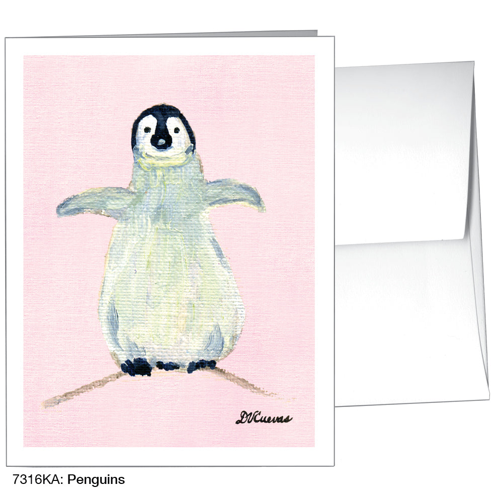Penguins, Greeting Card (7316KA), A2, printedcanvas.com