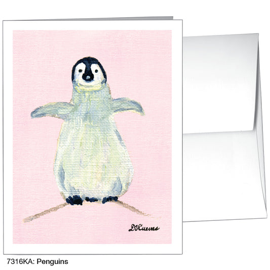 Penguins, Greeting Card (7316KA), A2, printedcanvas.com