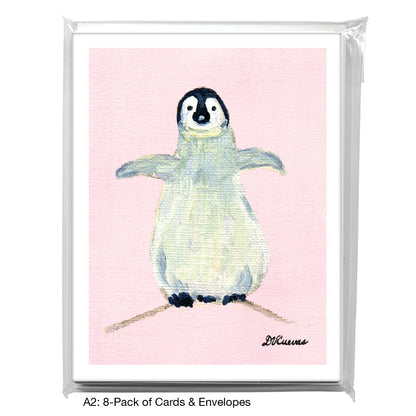 Penguins, Greeting Card (7316KA), A2 8-Pack, printedcanvas.com