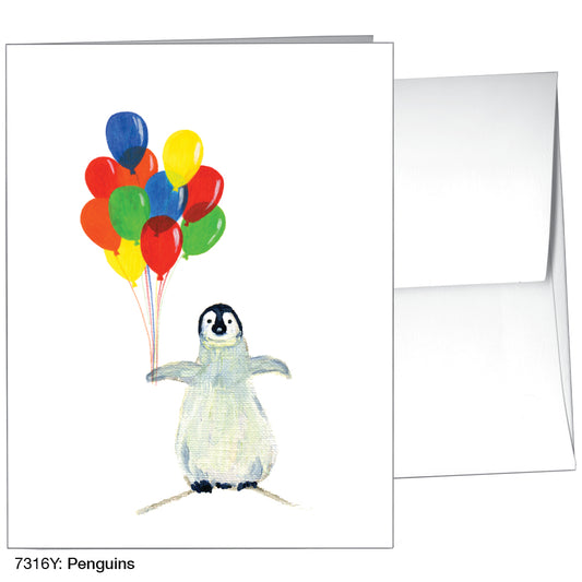 Penguins, Greeting Card (7316Y), A2, printedcanvas.com