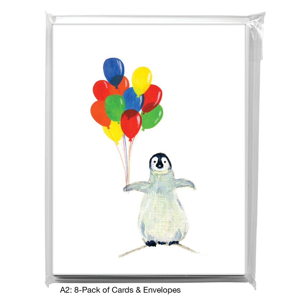 Penguins, Greeting Card (7316Y), A2 8-Pack, printedcanvas.com