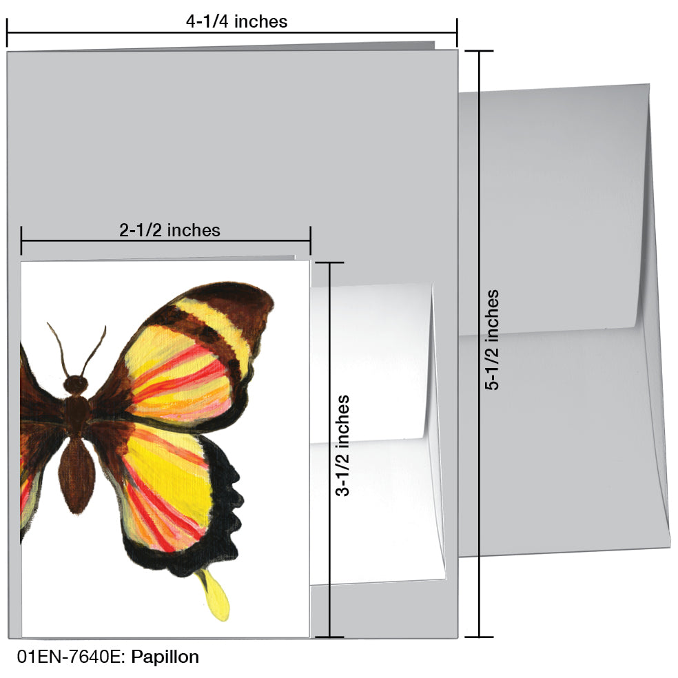 Papillon, Greeting Card (7640E), Enclosure, printedcanvas.com