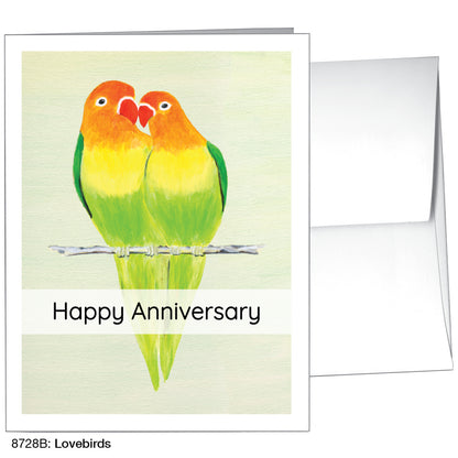 Lovebirds, Greeting Card (8728B), A2 Card Front, www.printedcanvas.com