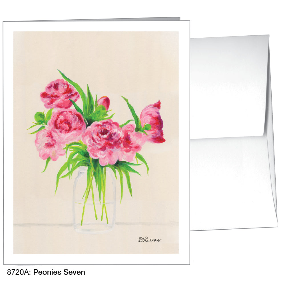 Peonies Seven, Greeting Card (8720A), A2, printedcanvas.com