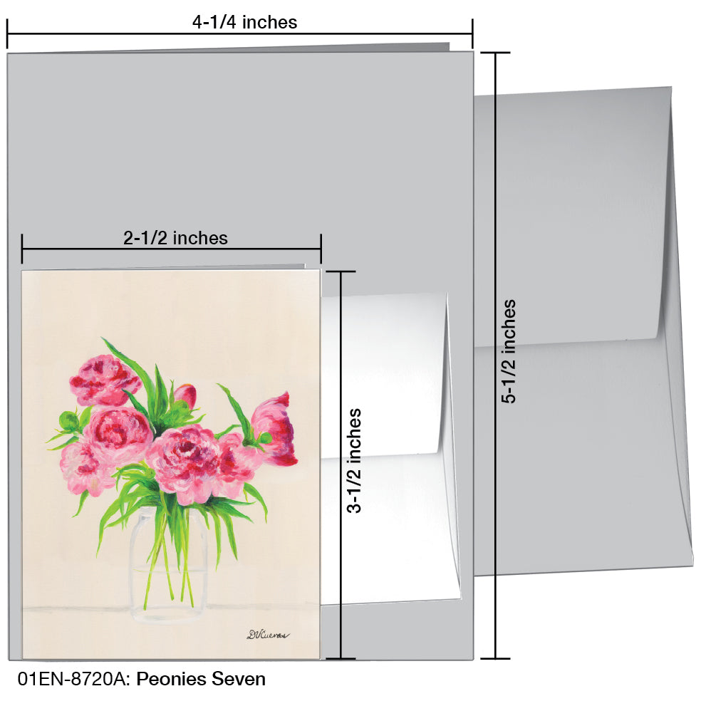 Peonies Seven, Greeting Card (8720A), Enclosure, printedcanvas.com