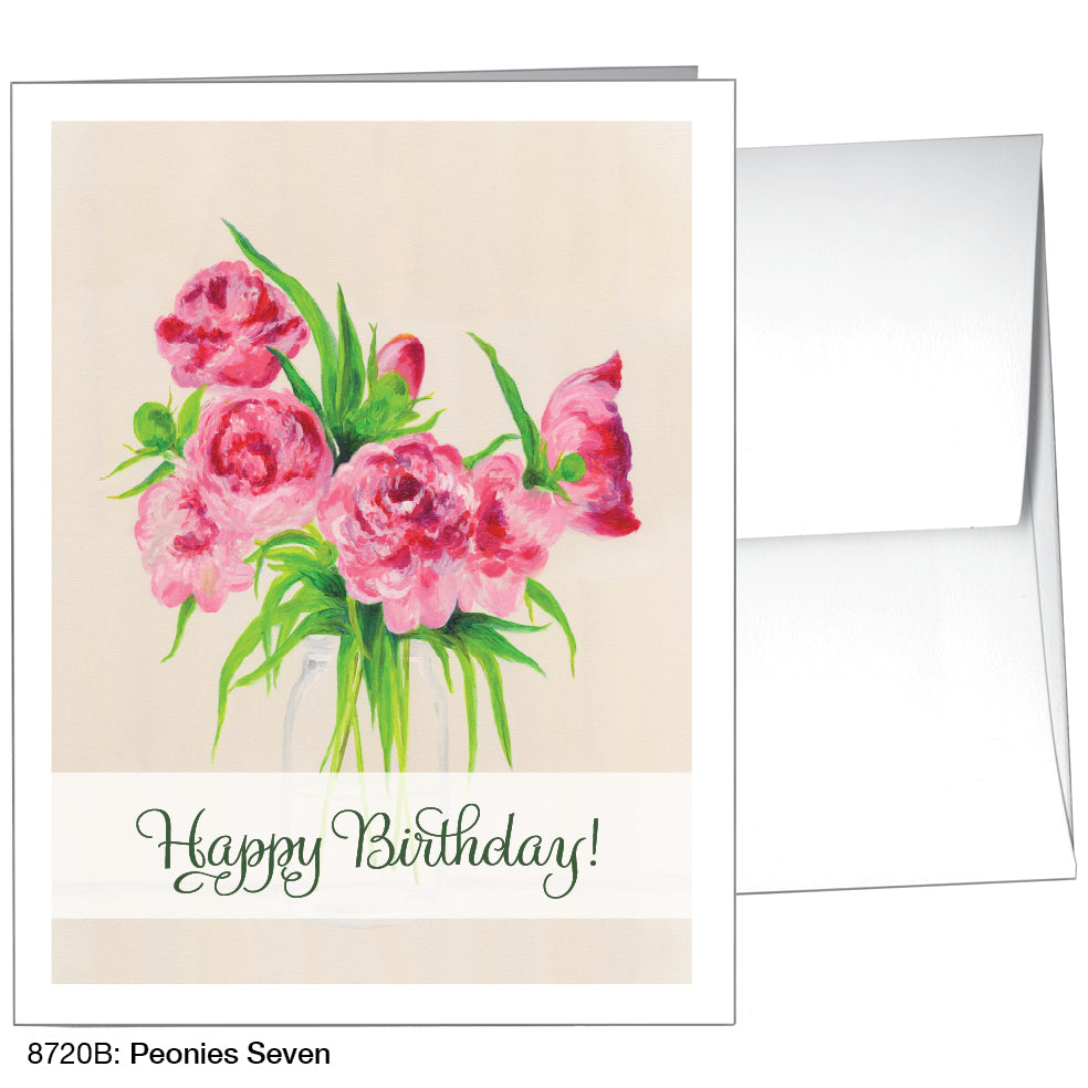 Peonies Seven, Greeting Card (8720B), A2 Card, www.printedcanvas.com