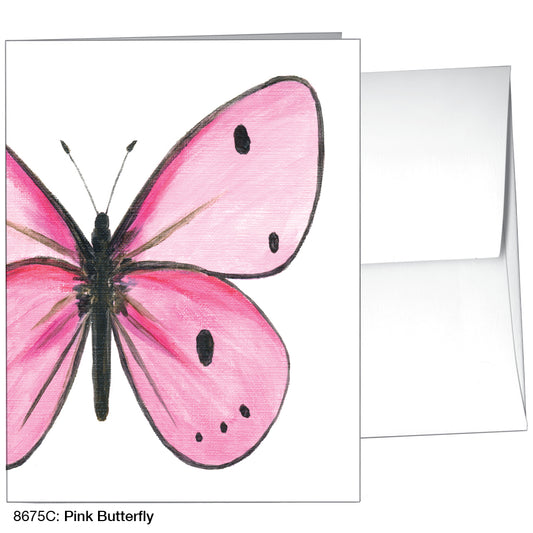 Pink Butterfly, Greeting Card (8675C), A2, printedcanvas.com