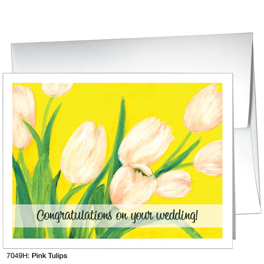 Pink Tulips, Greeting Card (7049H), A2, printedcanvas.com