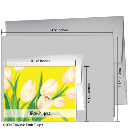 Pink Tulips, Greeting Card (7049M), Enclosure, printedcanvas.com