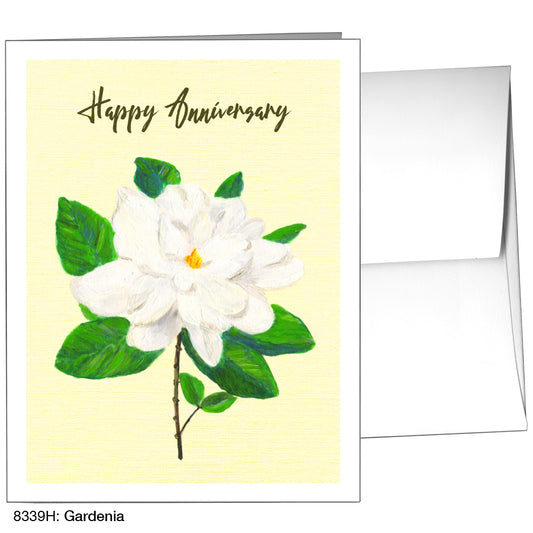 Gardenia, Greeting Card (8339H), A2 Card Front, www.printedcanvas.com
