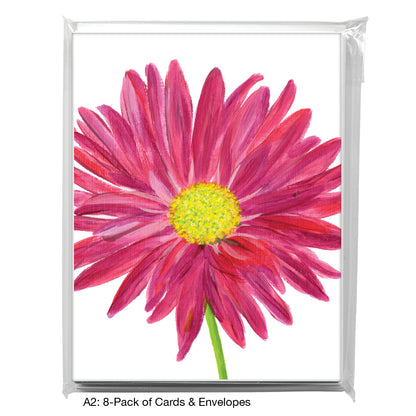 Pink Daisy, Greeting Card (8707D), 8-Pack, www.printedcanvas.com