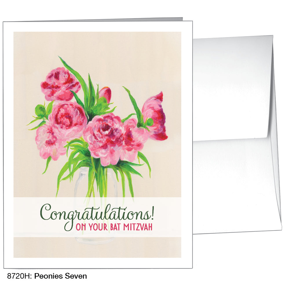 Peonies Seven, Greeting Card (8720H), A2, printedcanvas.com