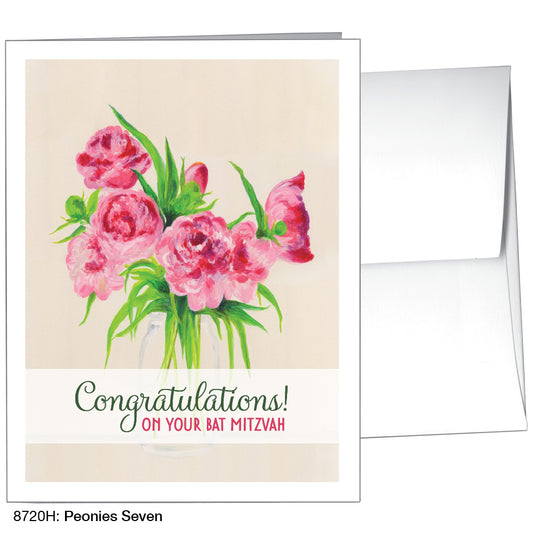 Peonies Seven, Greeting Card (8720H), A2, printedcanvas.com