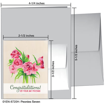 Peonies Seven, Greeting Card (8720H), Enclosure, printedcanvas.com