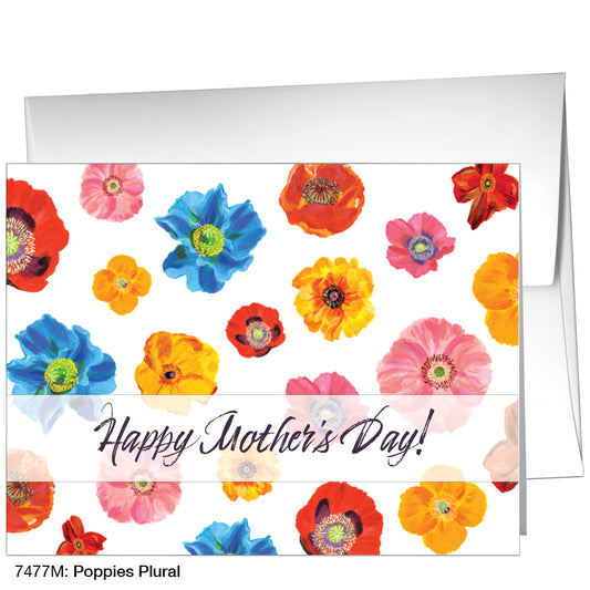 Poppies Plural, Greeting Card (7477M), A2 Card Front, www.printedcanvas.com