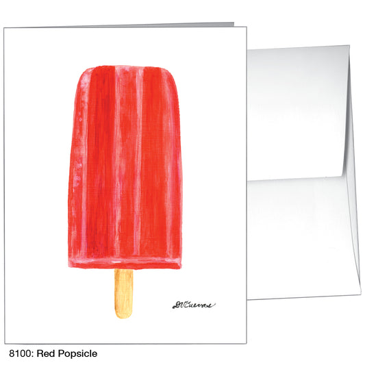 Red Popsicle, Greeting Card (8100), A2, printedcanvas.com
