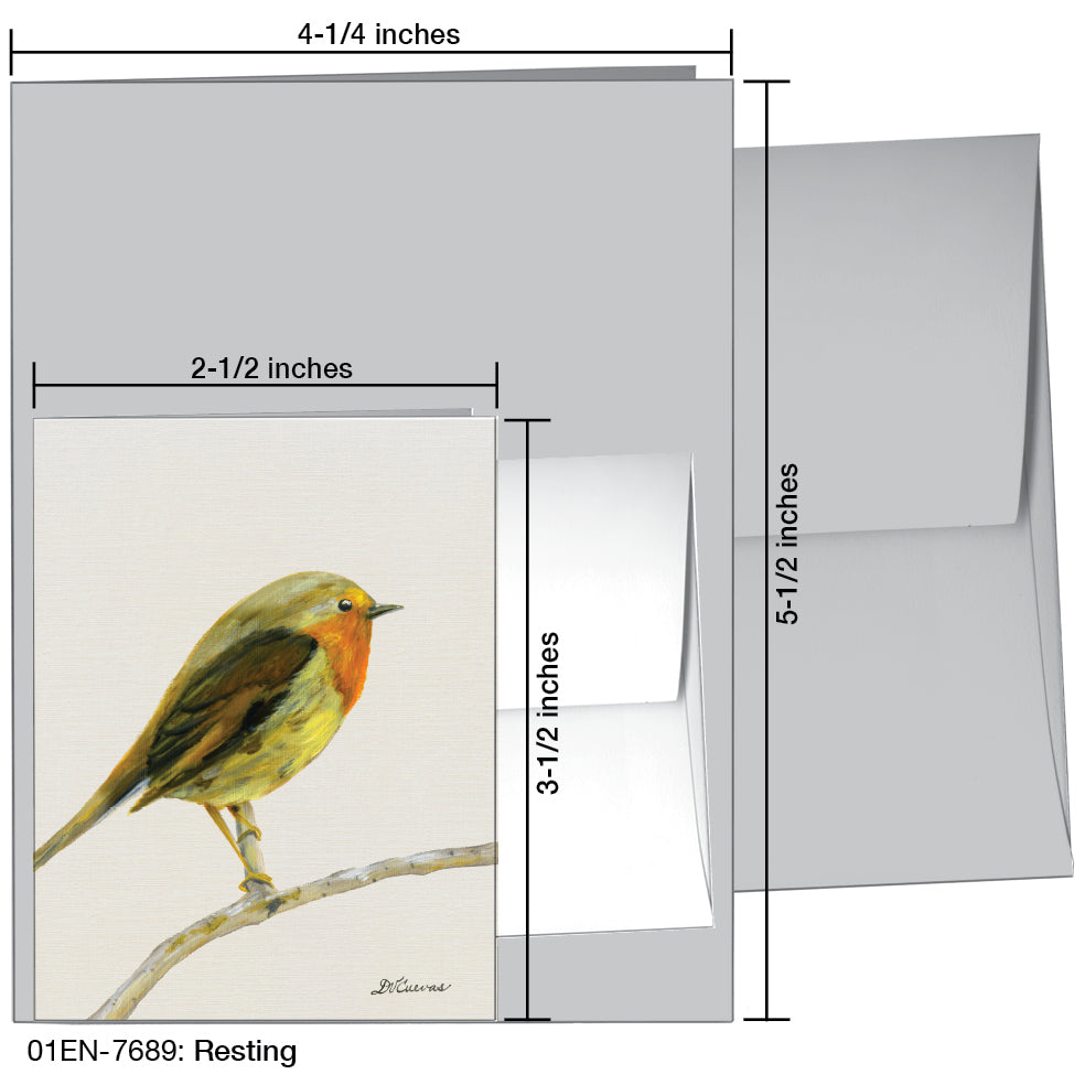 Resting, Greeting Card (7689), Enclosure, printedcanvas.com