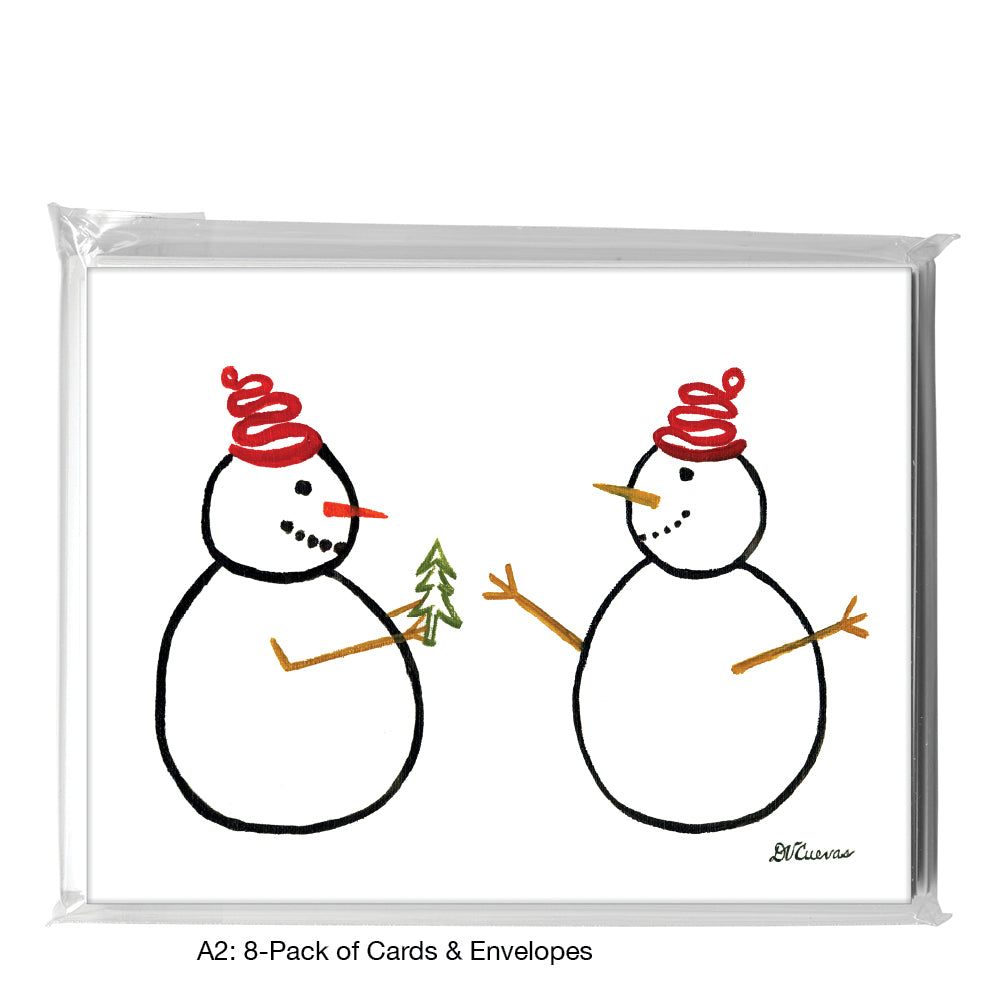 Red Hats, Greeting Card (7355), A2 8-Pack, printedcanvas.com