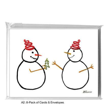 Red Hats, Greeting Card (7355), A2 8-Pack, printedcanvas.com
