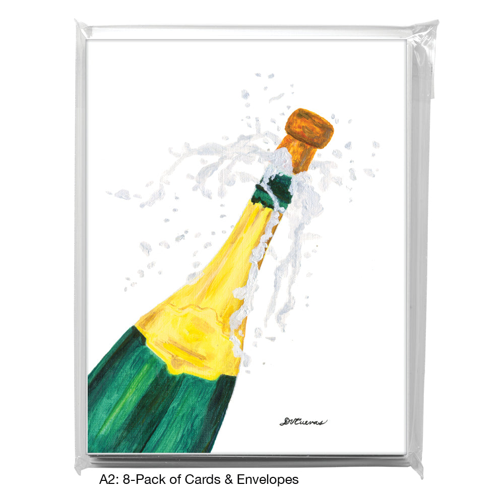 Popping The Cork, Greeting Card (8099), A2 8-Pack, printedcanvas.com
