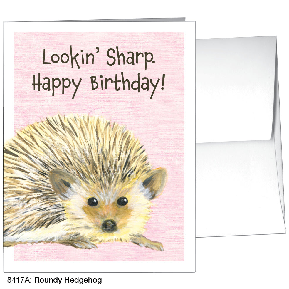 Roundy Hedgehog, Greeting Card (8417A), A2 Card, printedcanvas.com