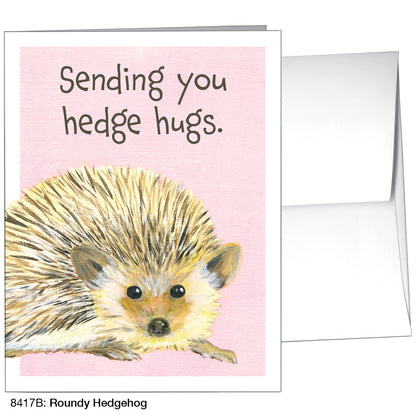 Roundy Hedgehog, Greeting Card (8417B), A2, printedcanvas.com