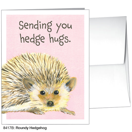 Roundy Hedgehog, Greeting Card (8417B), A2, printedcanvas.com