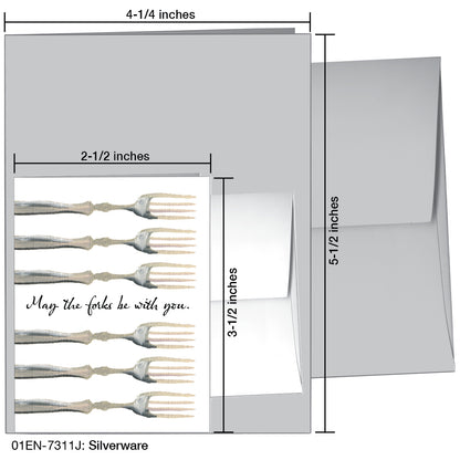 Silverware, Greeting Card (7311J), Enclosure, printedcanvas.com