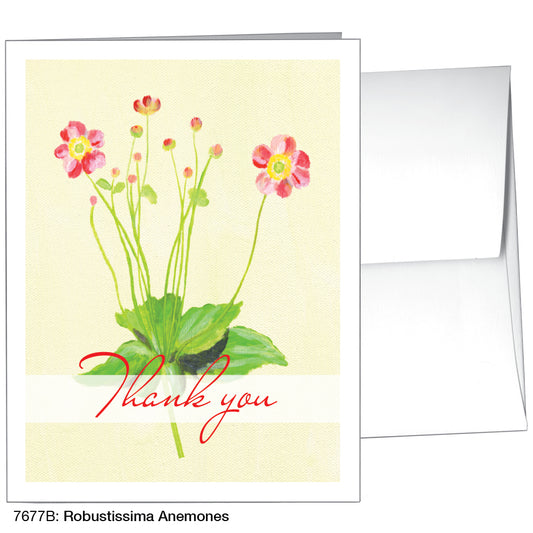 Robustissima Anemones, Greeting Card (7677B), A2 Card Front, www.printedcanvas.com