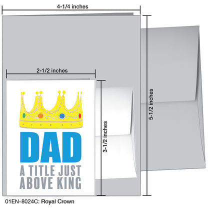 Royal Crown, Greeting Card (8024C), Enclosure, printedcanvas.com