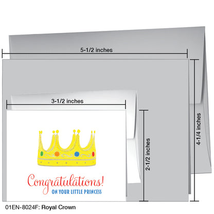 Royal Crown, Greeting Card (8024F), Enclosure, printedcanvas.com
