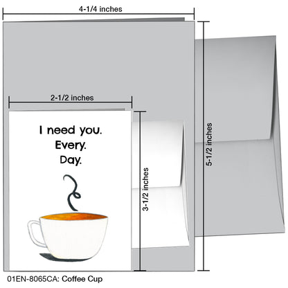 Coffee Cup, Greeting Card (8065CA), Enclosure, printedcanvas.com