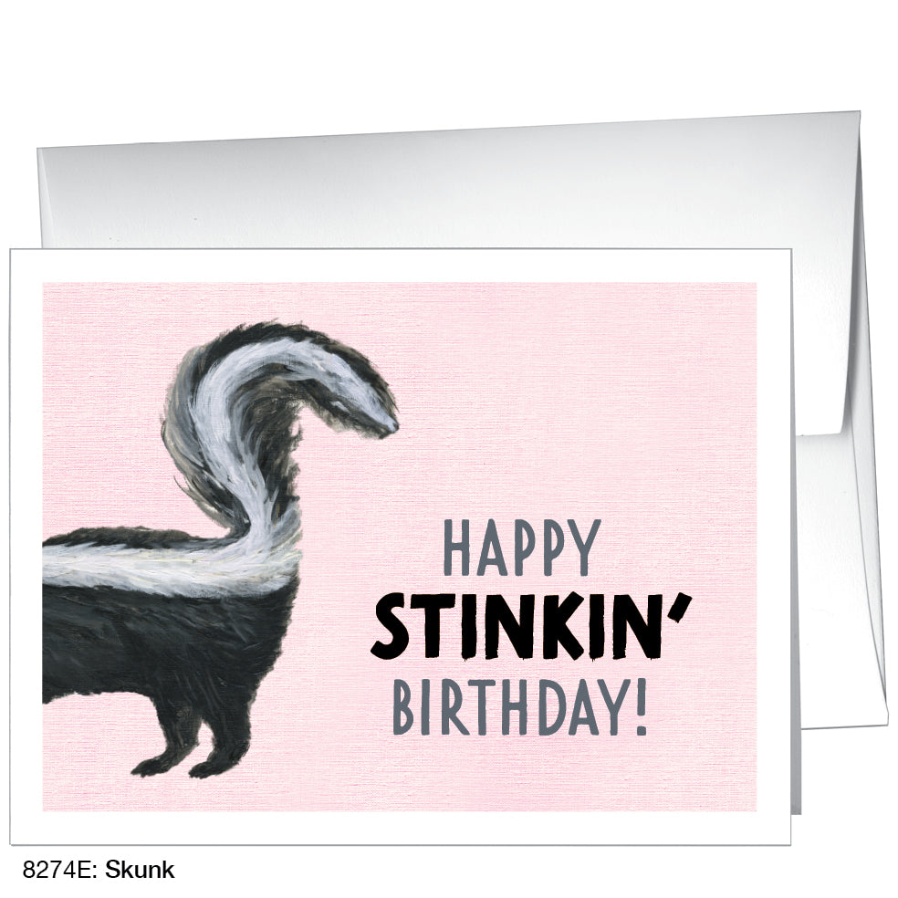Skunk, Greeting Card (8274E), A2 Card, www.printedcanvas.com