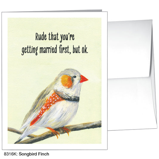 Songbird Finch, Greeting Card (8316K), A2, printedcanvas.com