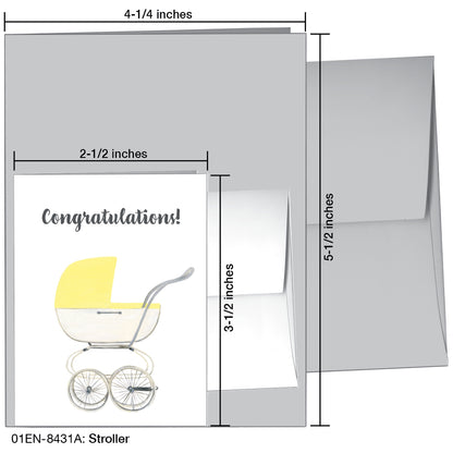 Stroller, Greeting Card (8431A), Enclosure, printedcanvas.com