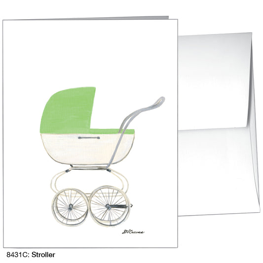 Stroller, Greeting Card (8431C), A2, printedcanvas.com