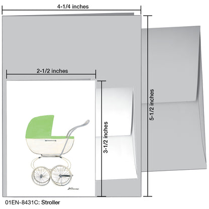 Stroller, Greeting Card (8431C), Enclosure, printedcanvas.com