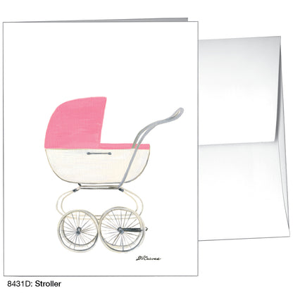 Stroller, Greeting Card (8431D), A2, printedcanvas.com