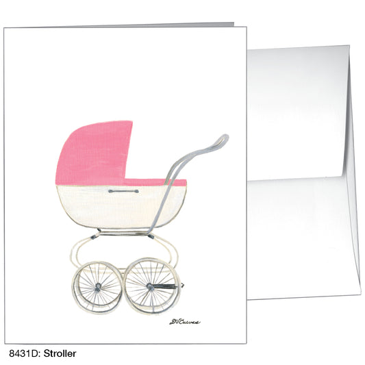 Stroller, Greeting Card (8431D), A2, printedcanvas.com