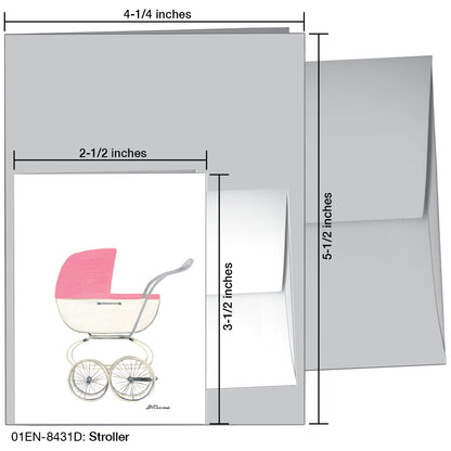 Stroller, Greeting Card (8431D), Enclosure, printedcanvas.com