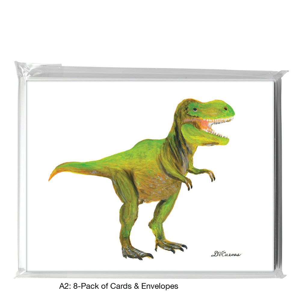 T-Rex, Greeting Card (8474A), A2 Card 8-Pack, www.printedcanvas.com