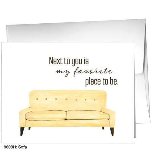 Sofa, Greeting Card (8608H), A2, printedcanvas.com