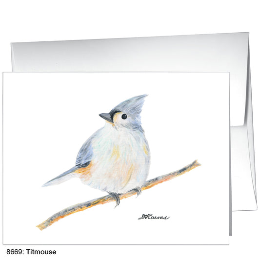 Titmouse, Greeting Card (8669A), A2 Card Front, www.printedcanvas.com