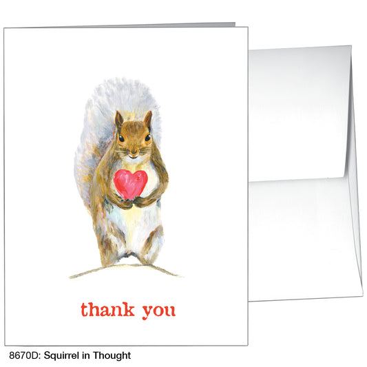 Squirrel in Thought, Greeting Card (8670D), A2, printedcanvas.com